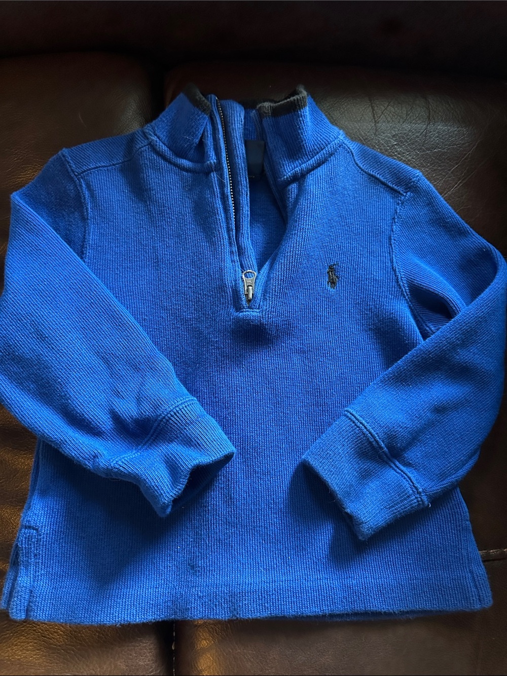 Polo by Ralph Lauren kids  Royal Blue Half-Zip Sweater